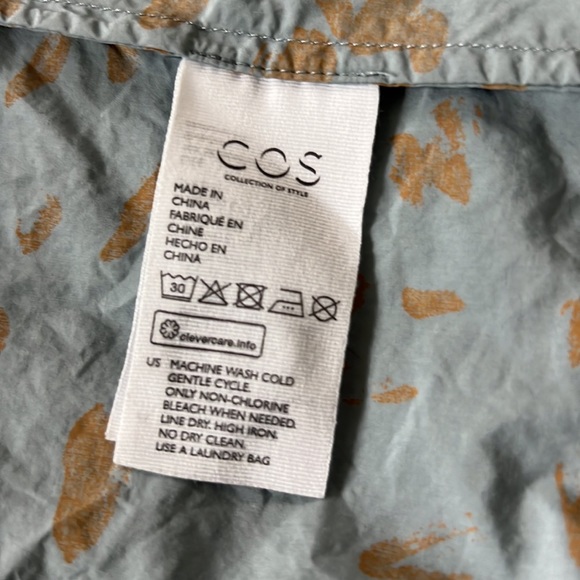 COS Belted Cotton Poplin Shirt Dress - sz 4 - Picture 6 of 7